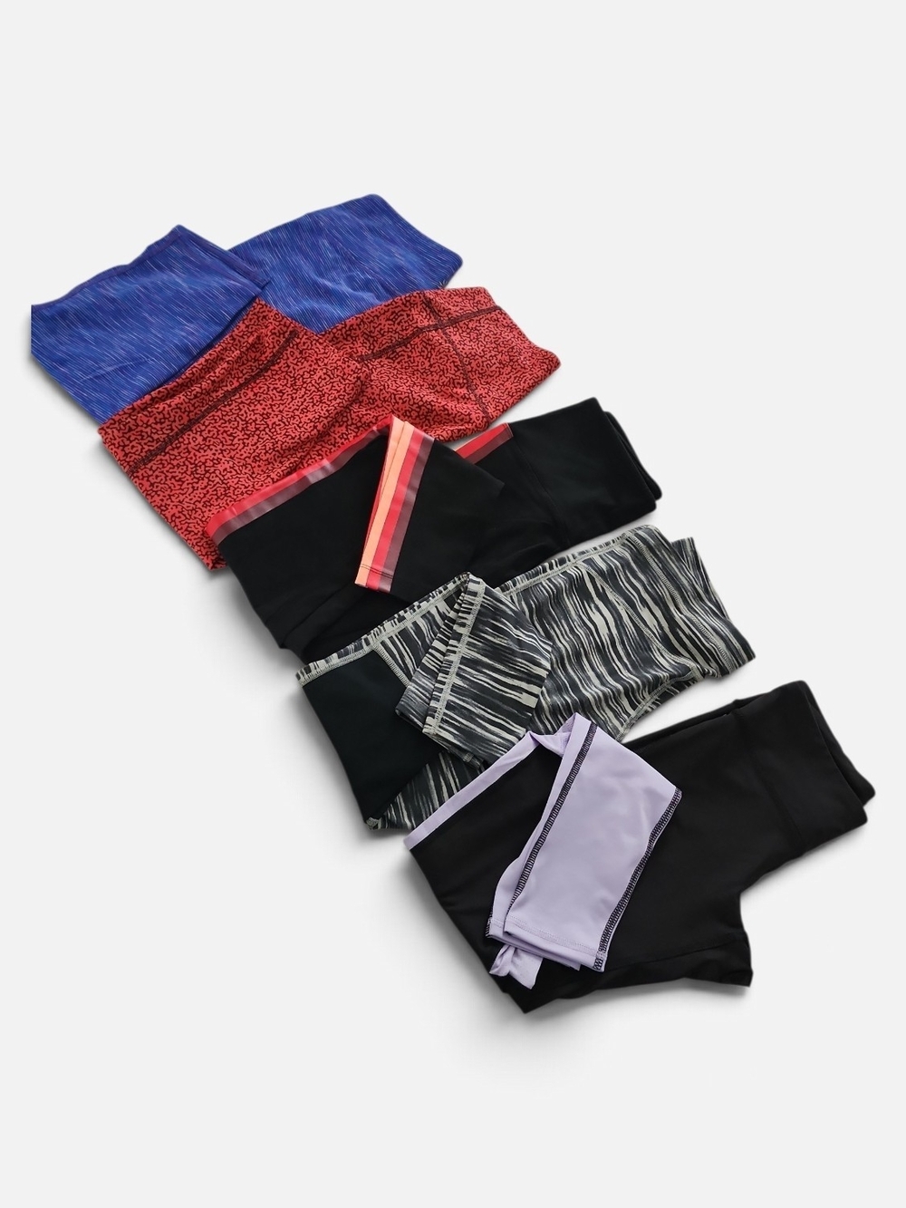 Bundle of 5 Athletic Leggings Workout Pants XS Mixed Brands Athleisure Fitness